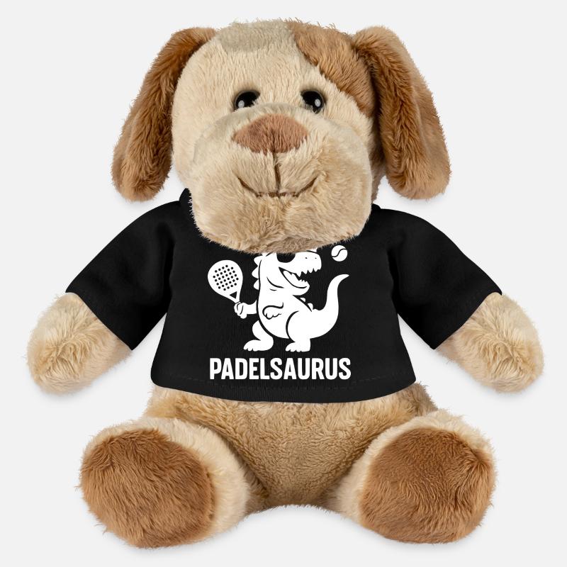 Lustiges Padel | Padelsaurus - MiniFeet® Hund Helge - Schwarz