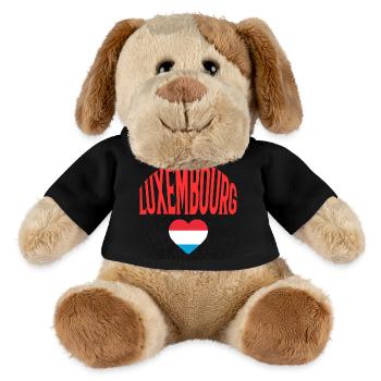 Luxembourg - MiniFeet® Dog Helge - black - Front