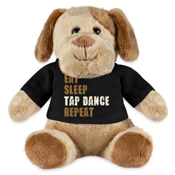Eat Sleep Tap Dance Repeat - MiniFeet® Hund Helge - Schwarz - Vorne