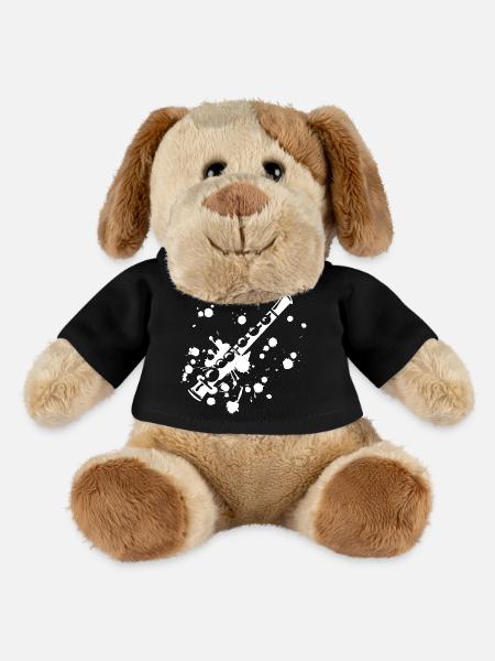Flöte Streetart - MiniFeet® Hund Helge - Schwarz