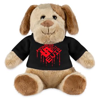 L’argent racine Capitalisme maléfique Cupidité Riches financiers - Chien en peluche Helge MiniFeet® - noir - Devant