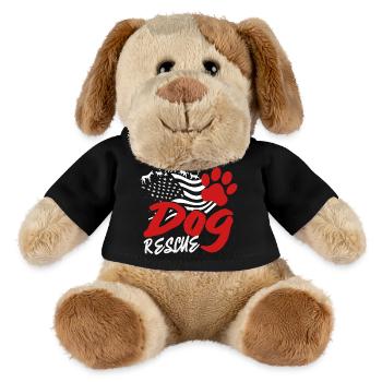 Adopt American Flag Dog Rescue Usa and - MiniFeet® Dog Helge - black - Front