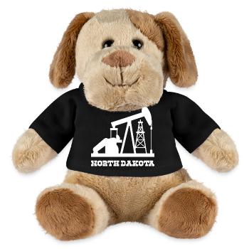 Conception de pompe à pompe pour le champ pétrolifère du Dakota du Nord - Chien en peluche Helge MiniFeet® - noir - Devant