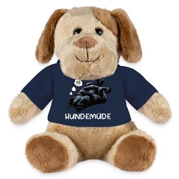 Hundemüde Schwarzer Schäferhund Schäferhundhalter - MiniFeet® Hund Helge - French Navy - Vorne