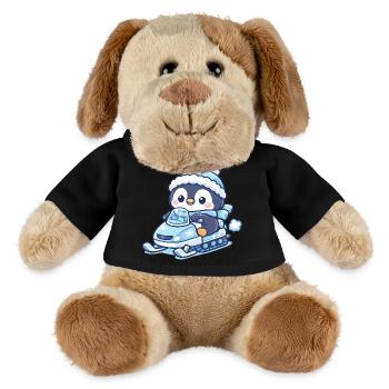 Magie du Traîneau à Neige Pingouin - Chien en peluche Helge MiniFeet® - noir - Devant