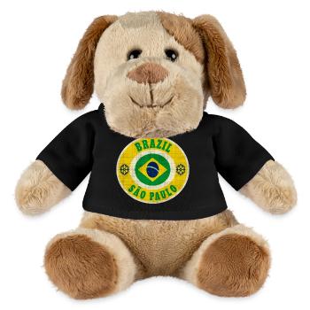 Brazil Sao Paulo / Gift / Gift Idea - MiniFeet® Dog Helge - black - Front