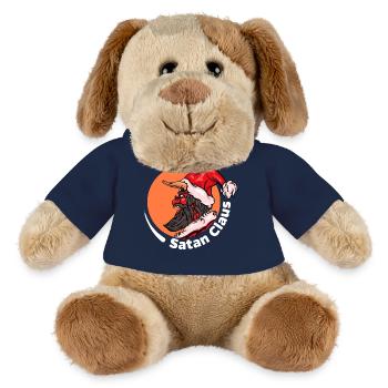 Böser Weihnachtsmann Satan Claus Santa Weihnachten - MiniFeet® Hund Helge - French Navy - Vorne
