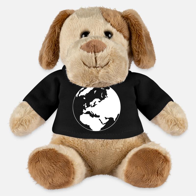 A world map - MiniFeet® Dog Helge - black