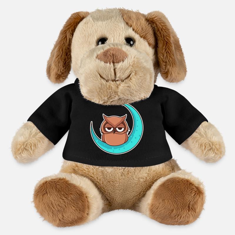 Kauz im Mond - MiniFeet® Hund Helge - Schwarz