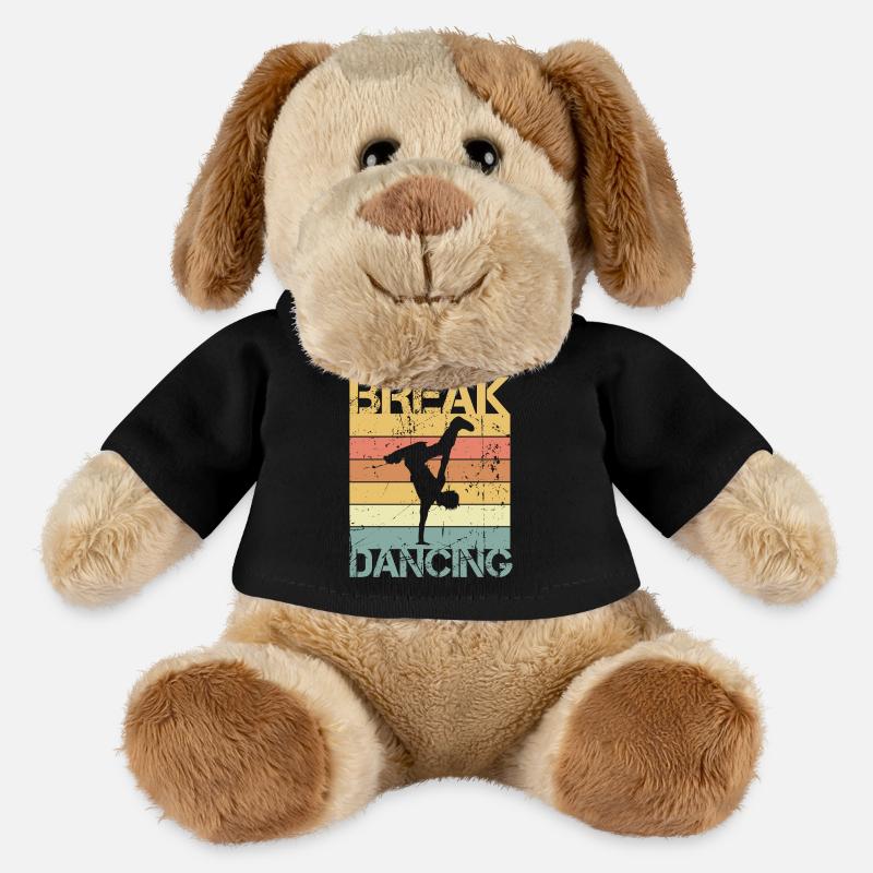 Breakdance - Chien en peluche Helge MiniFeet® - noir