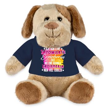 Erzieherin Tätowierung - MiniFeet® Hund Helge - French Navy - Vorne