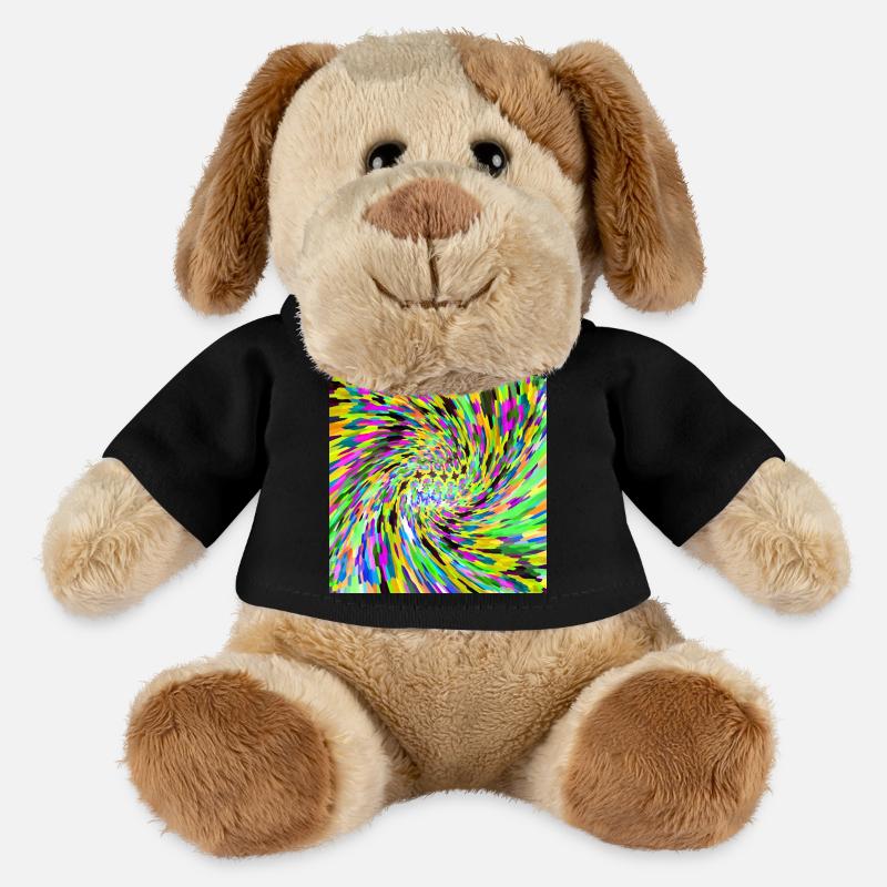 Psychedelic vortex - MiniFeet® Dog Helge - black