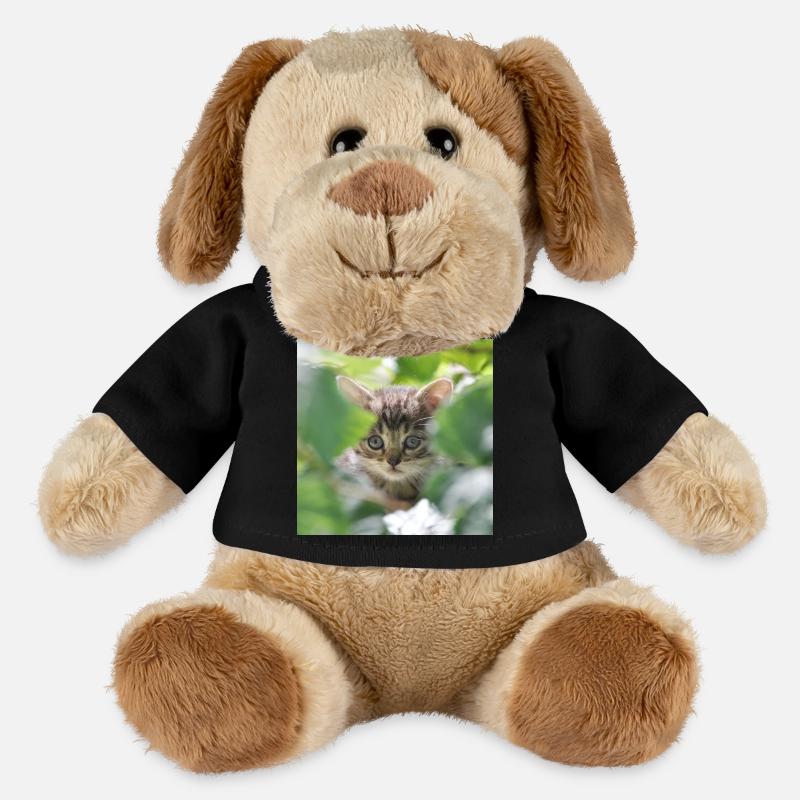 Schüchternes aber neugieriges Kätzchen - MiniFeet® Hund Helge - Schwarz