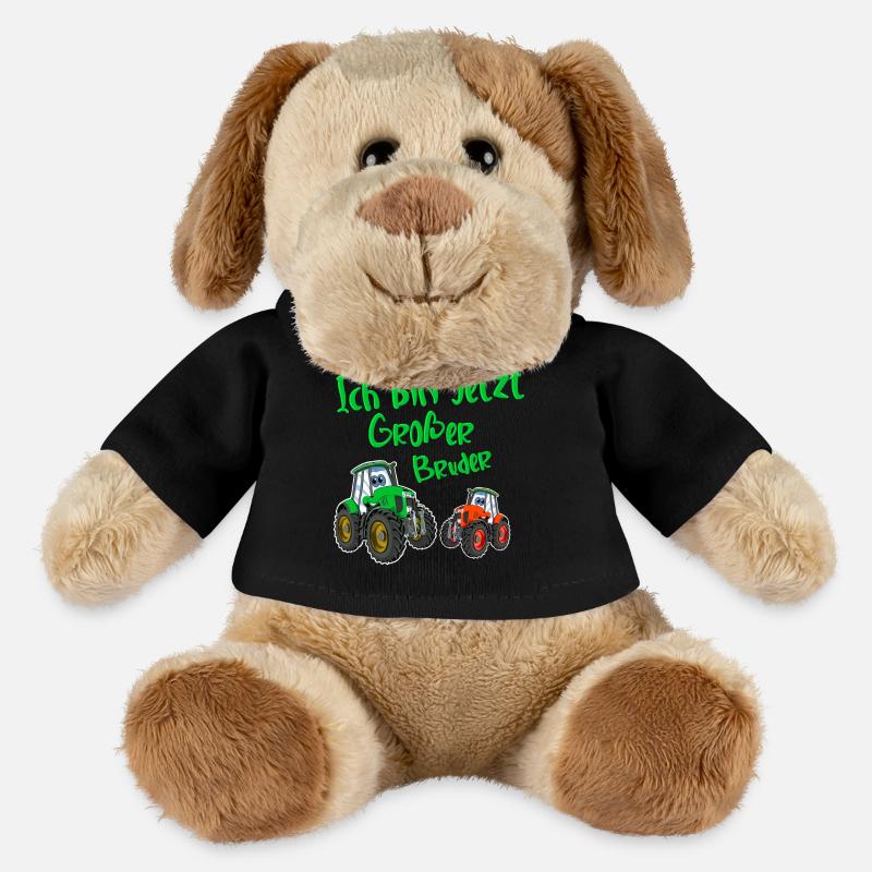 Ich Bin Jetzt Großer Bruder Traktor - MiniFeet® Hund Helge - Schwarz