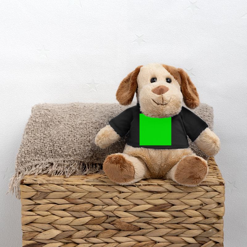 green background texture template personalize MiniFeet® Dog Helge