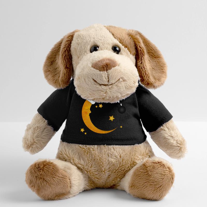 lune endormie avec un bonnet de couchage à rayures Chien en peluche Helge MiniFeet®