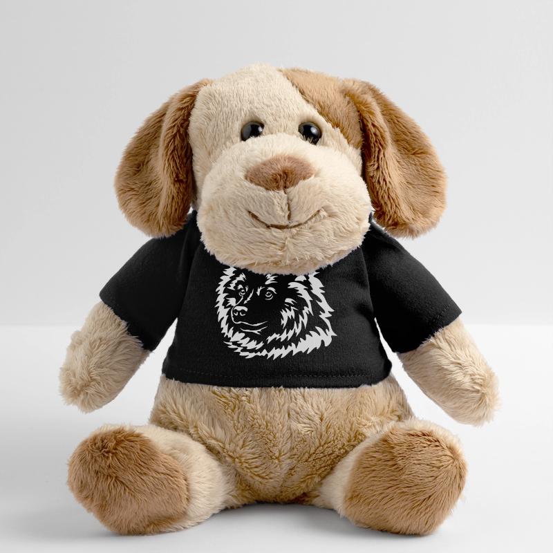 Eurasier Kopf "Black Edition" MiniFeet® Hund Helge
