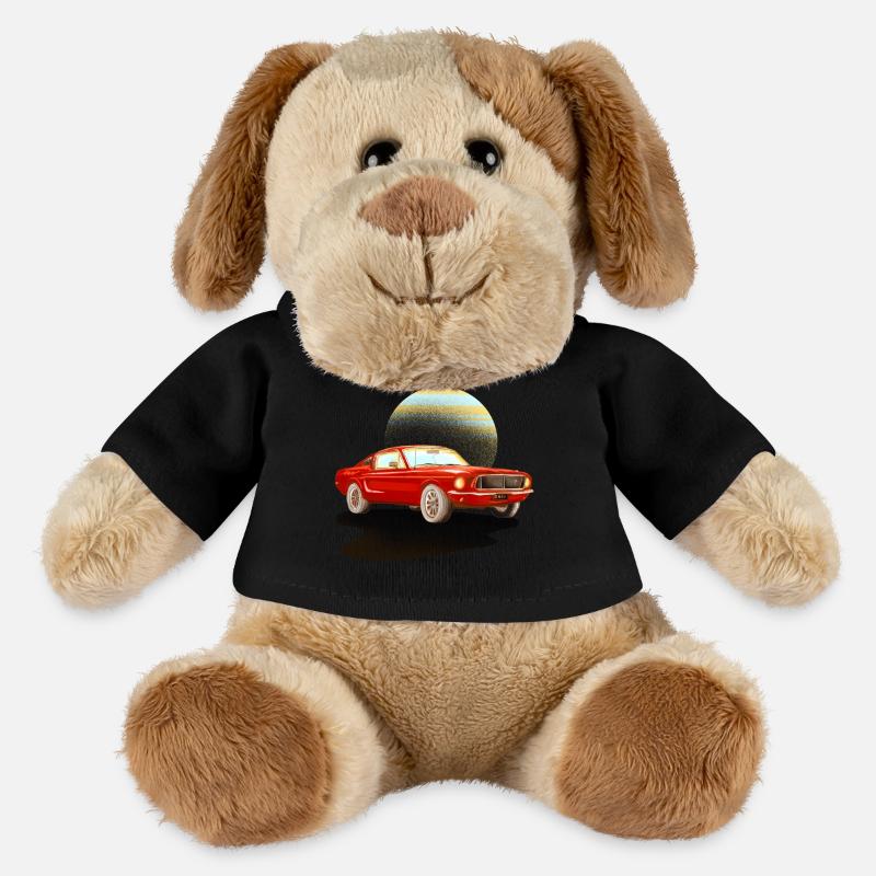 Auto rotes Auto - MiniFeet® Hund Helge - Schwarz