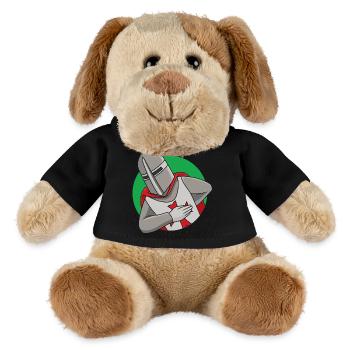 Croisé amical - Chien en peluche Helge MiniFeet® - noir - Devant