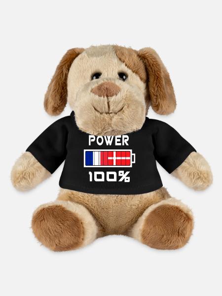 Denmark and France power 100% - MiniFeet® Dog Helge - black