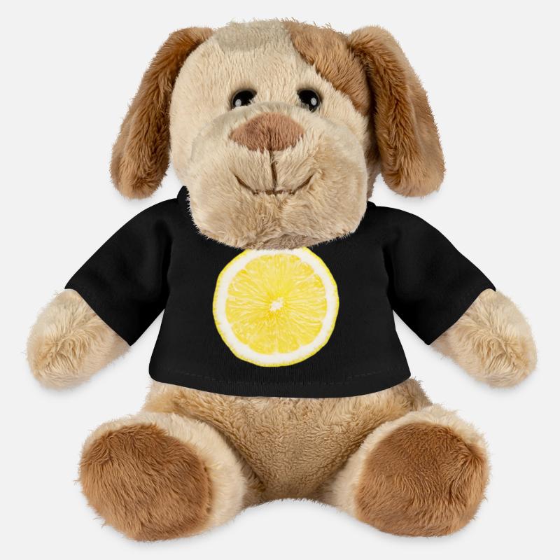 Halbe Zitrone - MiniFeet® Hund Helge - Schwarz