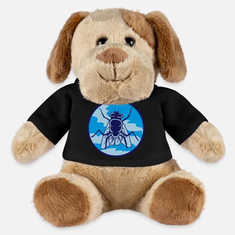 Kreis Stubenfliege kleine Hausfliege - MiniFeet® Hund Helge - Schwarz