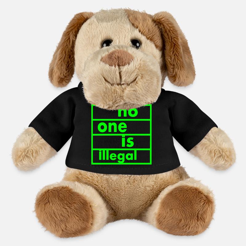 No one is illegal - MiniFeet® Hund Helge - Schwarz