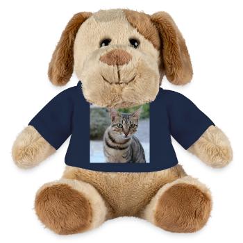 Cat Kitten Poster Square Cat Poster - MiniFeet® Dog Helge - french navy - Front
