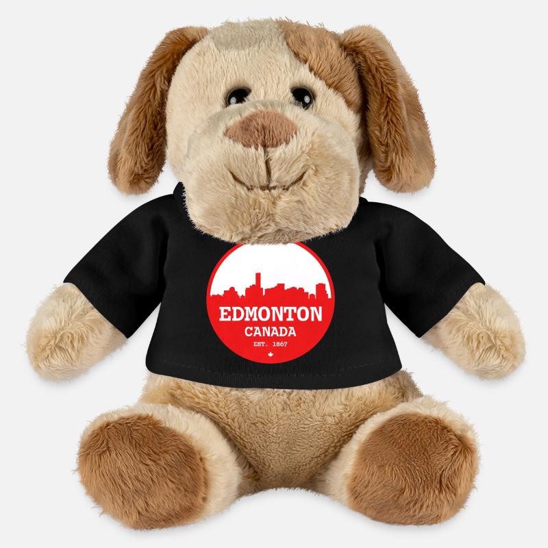 Edmonton Skyline Rundkreis - MiniFeet® Hund Helge - Schwarz