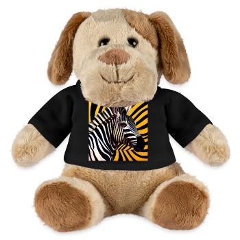 Zèbre - Chien en peluche Helge MiniFeet® - noir - Devant