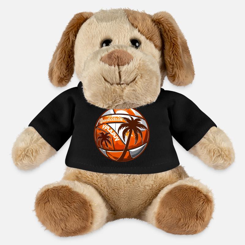 Beach Volleyball mit Palmen - MiniFeet® Hund Helge - Schwarz