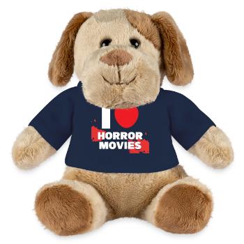 Cinéma Cineaste I Love Movies Déclaration de cœur Films - Chien en peluche Helge MiniFeet® - bleu marine - Devant