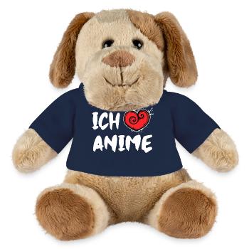 Herz Manga Ich Liebe Anime Statement Japan Comic - MiniFeet® Hund Helge - French Navy - Vorne