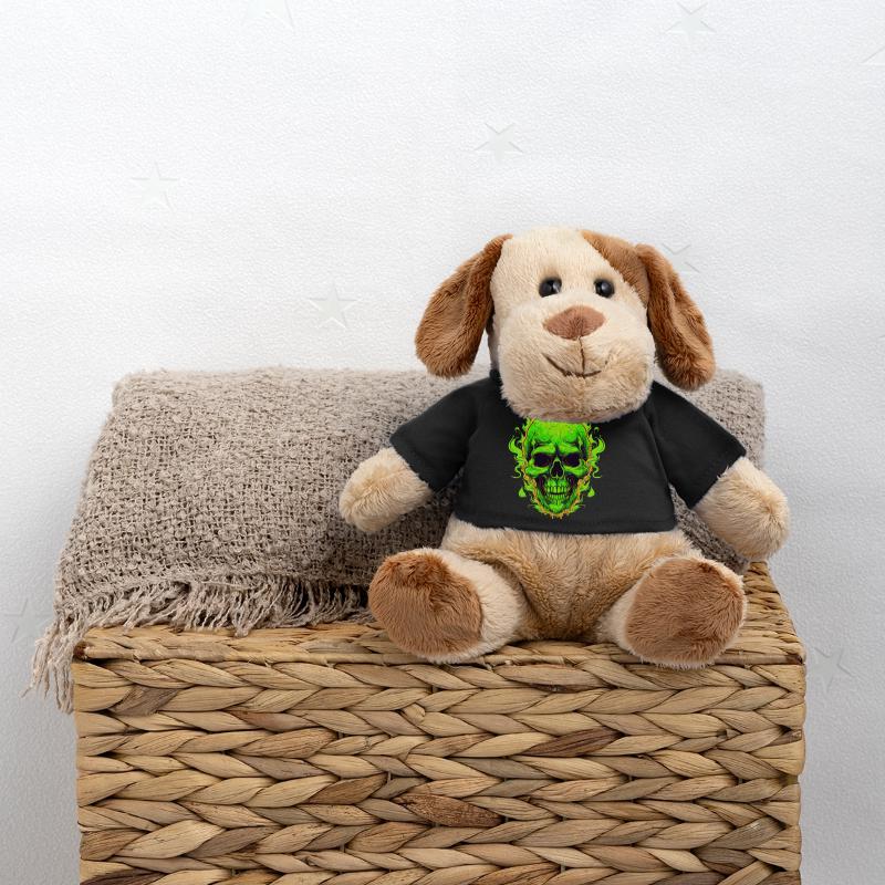 Neon Flames Skull Design MiniFeet® Dog Helge