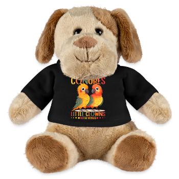 Parakeets little clowns with wings Conure Design - MiniFeet® Dog Helge - black - Front