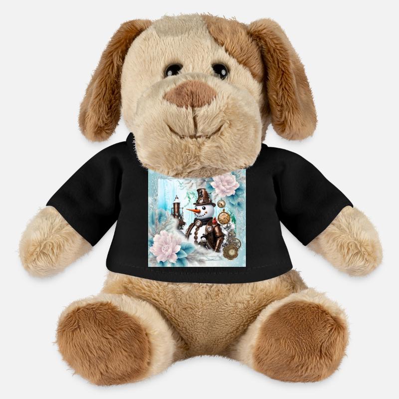 Schneemann in der Zeit - MiniFeet® Hund Helge - Schwarz
