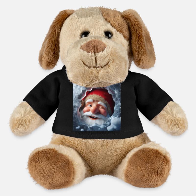 Imp looking through ice laughing - MiniFeet® Dog Helge - black