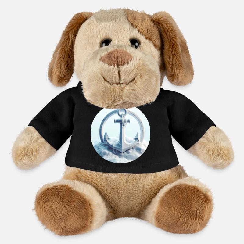 Anker in Eis Landschaft - MiniFeet® Hund Helge - Schwarz