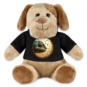 Chameleon mit Bienen Animation - MiniFeet® Hund Helge - Schwarz - Vorne