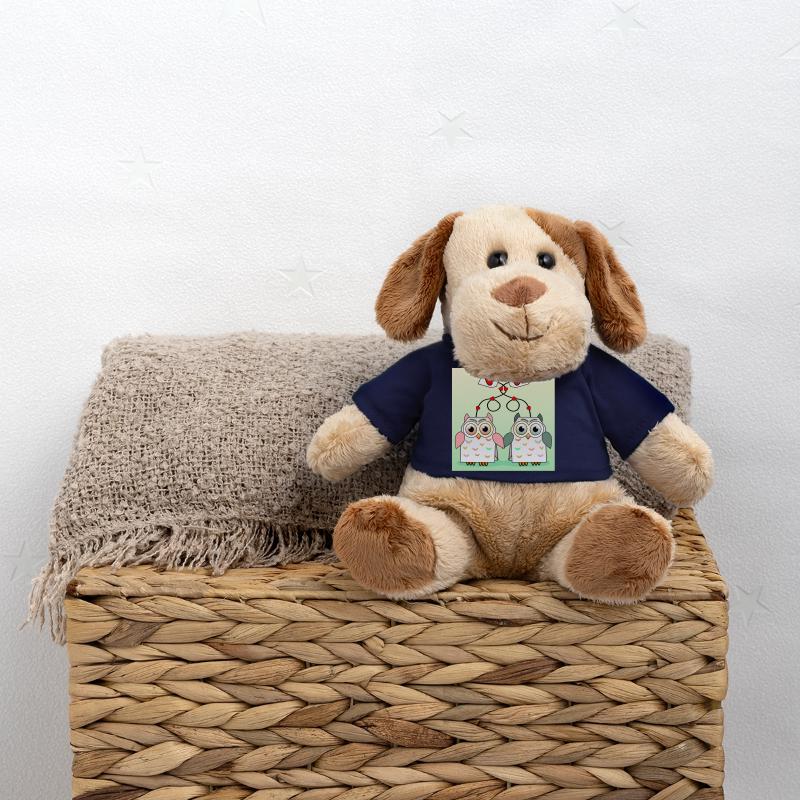 Verliebtes Paar Eulen Teetrinker MiniFeet® Hund Helge