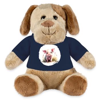 Piglet Watercolor - MiniFeet® Dog Helge - french navy - Front