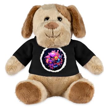 Kosmische funky Blasen - MiniFeet® Hund Helge - Schwarz - Vorne
