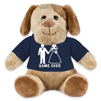 Jeu de mariée et le marié sur le mariage des jeunes mariés - Chien en peluche Helge MiniFeet® - bleu marine - Devant