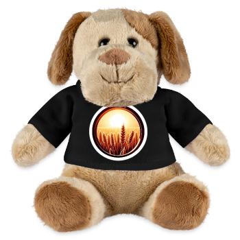 Goldenes Feld - MiniFeet® Hund Helge - Schwarz - Vorne