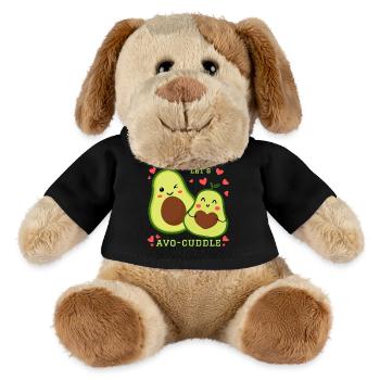 Permet à Avo-Cuddle Avocat de se blottir dans un dessin animé kawaii - Chien en peluche Helge MiniFeet® - noir - Devant