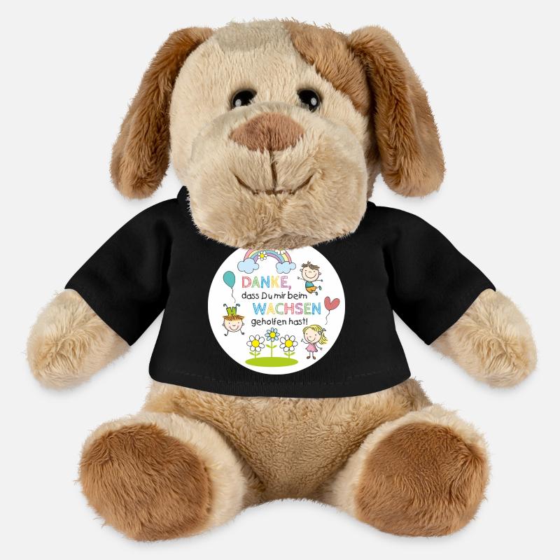 Spruch Kita-Abschied - Wachsen - Kinder Regenbogen - MiniFeet® Hund Helge - Schwarz