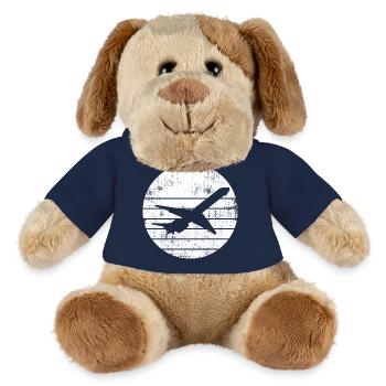 Airplane Drawing - MiniFeet® Dog Helge - french navy - Front