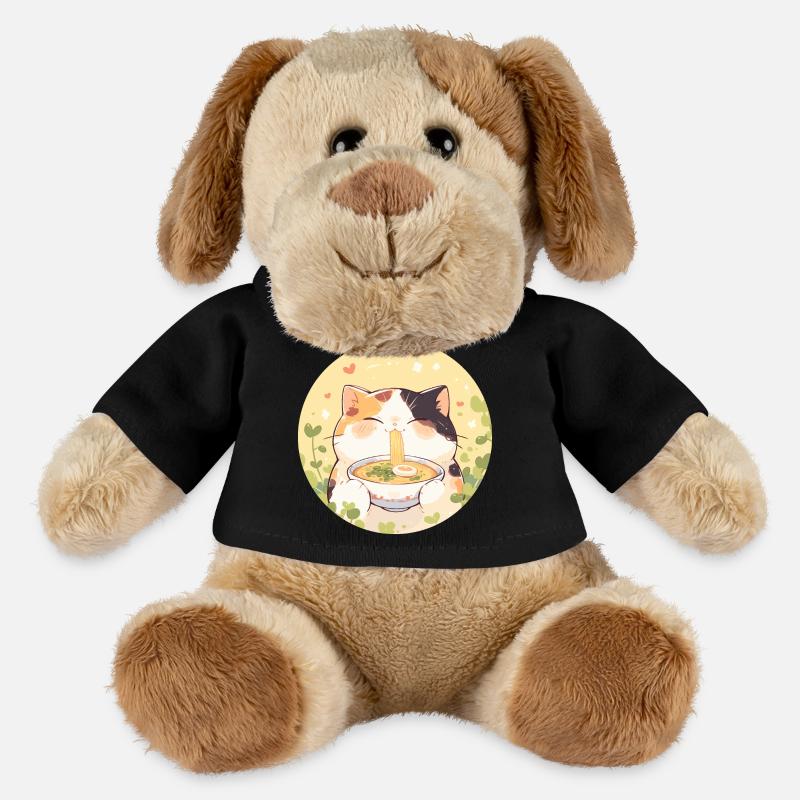 Cat eating Ramen - MiniFeet® Dog Helge - black