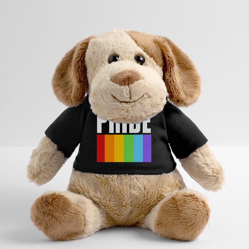 Pride rainbow flag clean design with bold text MiniFeet® Dog Helge