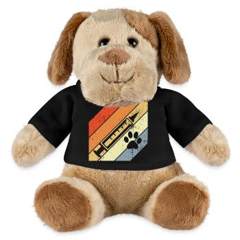 Retro Spritze - MiniFeet® Hund Helge - Schwarz - Vorne